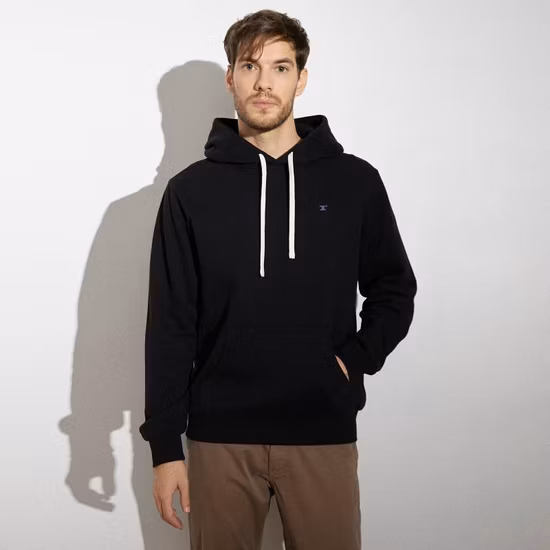 Jersey bordado sudaderas con capucha hombres crop top sudaderas con capucha